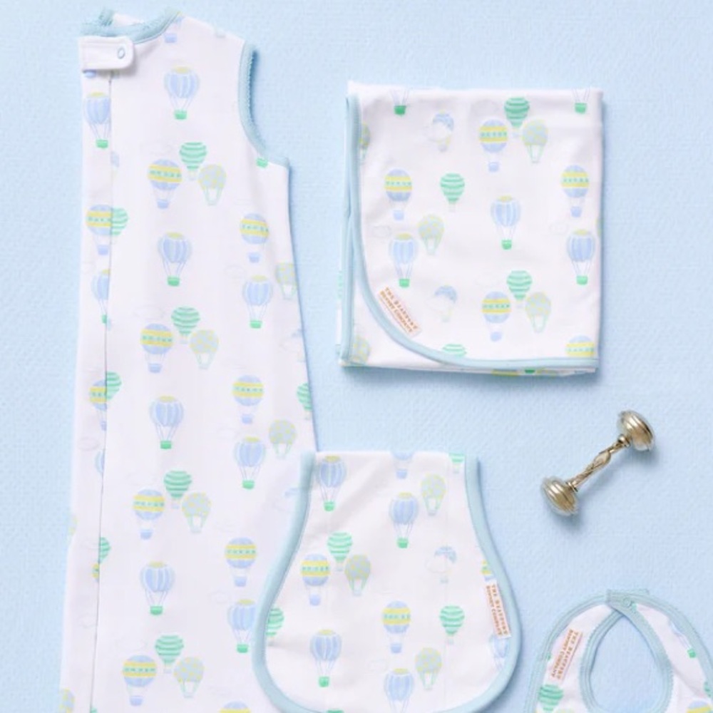 Bundle NWT TBBC Baby Buggy Blanket & Burp Me Bib